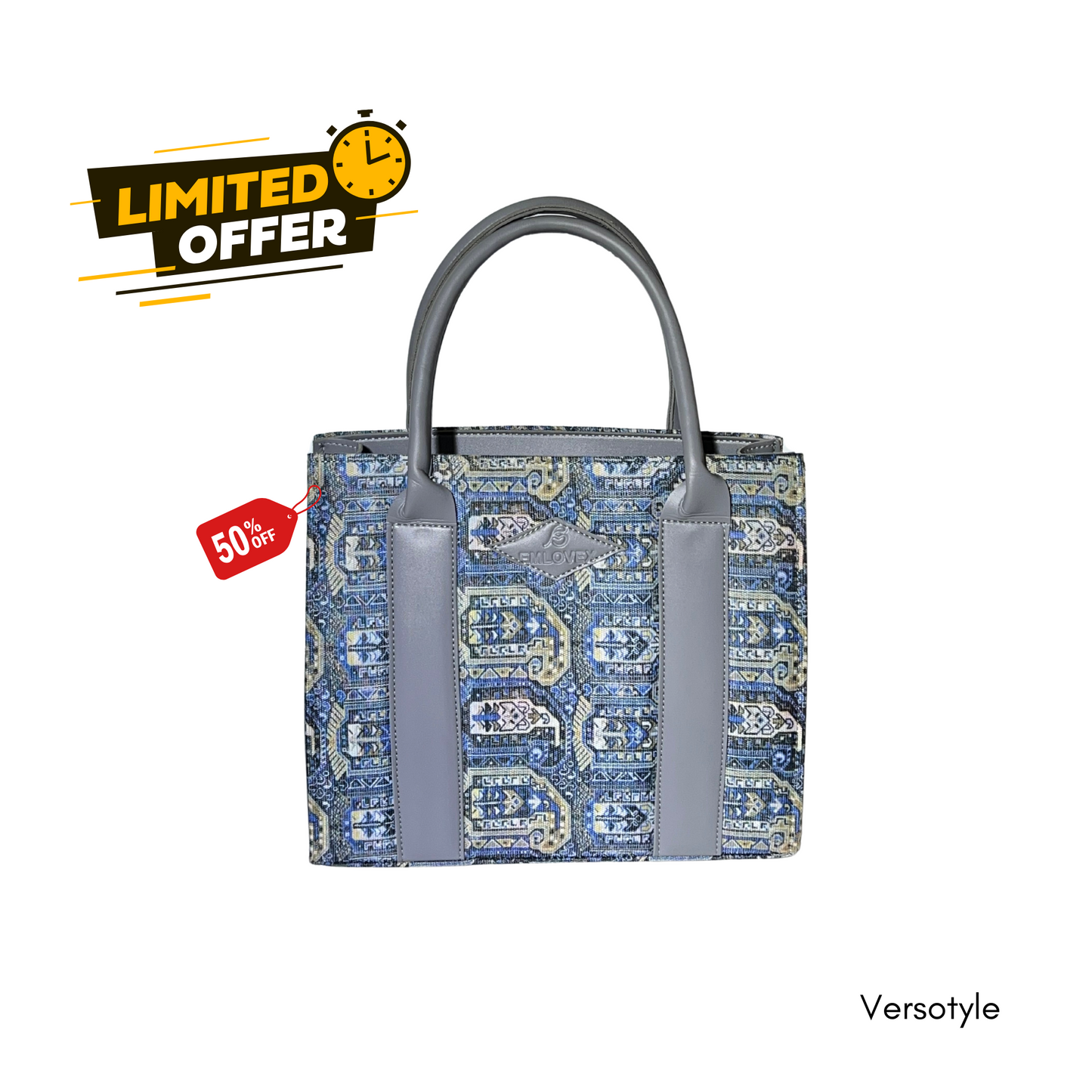 Azure Mosaic Tote Bag